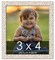 Photo Size Refined White Picture Frame - UV Acrylic, Foam Board Backing, Hanging Hardware